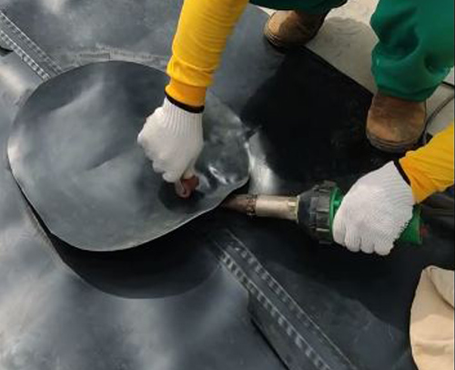 Máy hàn bạt HDPE ao nuôi tôm máy hàn cầm tay LST1600A