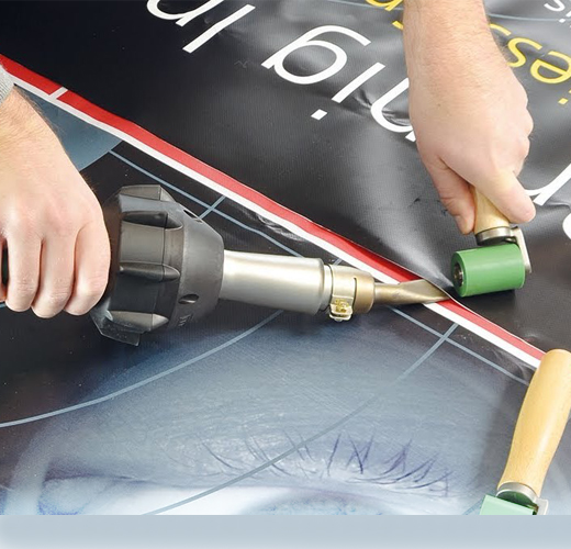 M&aacute;y h&agrave;n nhựa cầm tay triac ST thi c&ocirc;ng h&agrave;n bạt quảng c&aacute;o