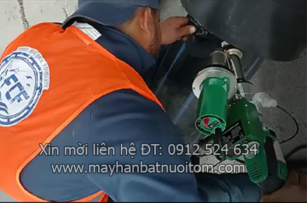 M&aacute;y h&agrave;n đ&ugrave;n nhựa HDPE h&agrave;n ống nhựa