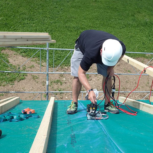 M&aacute;y h&agrave;n bạt nhựa, h&agrave;n m&agrave;ng nhựa tự động Weldy GEO2 mini